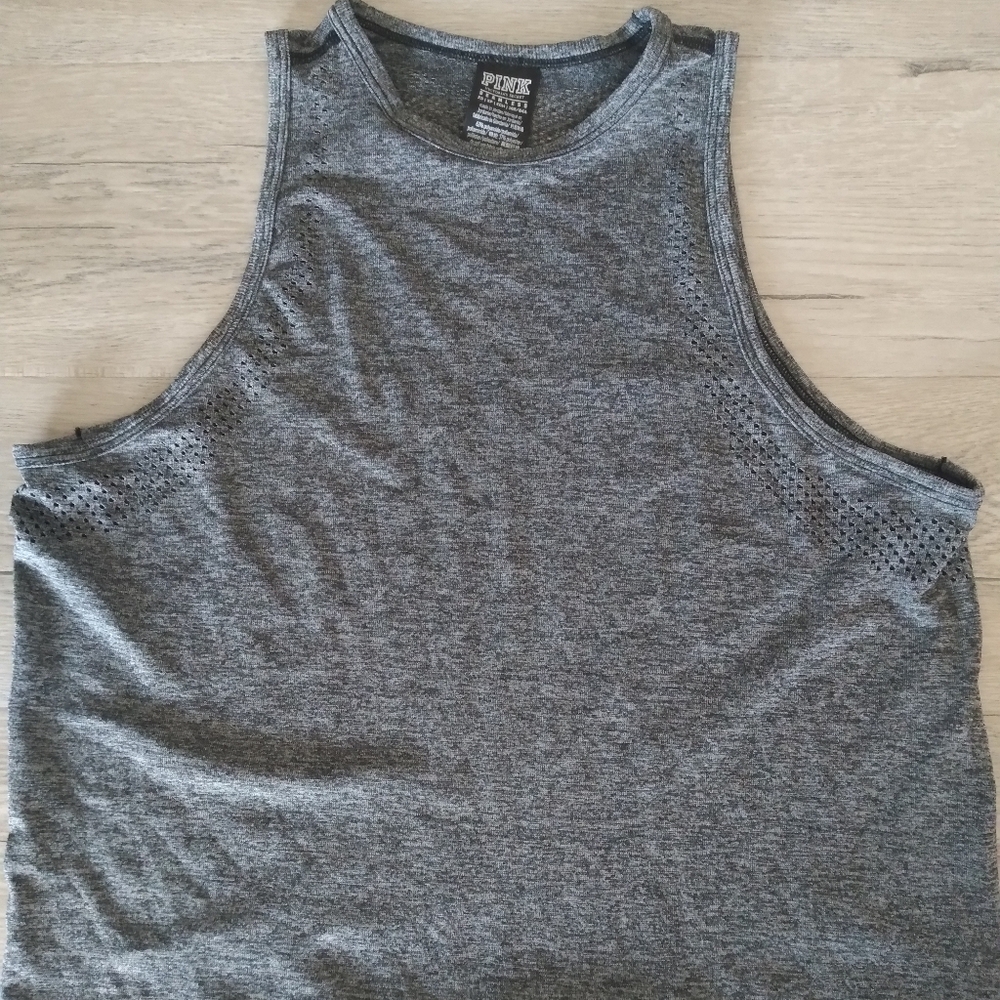 PINK Victoria's Secret Charcoal Tank Top